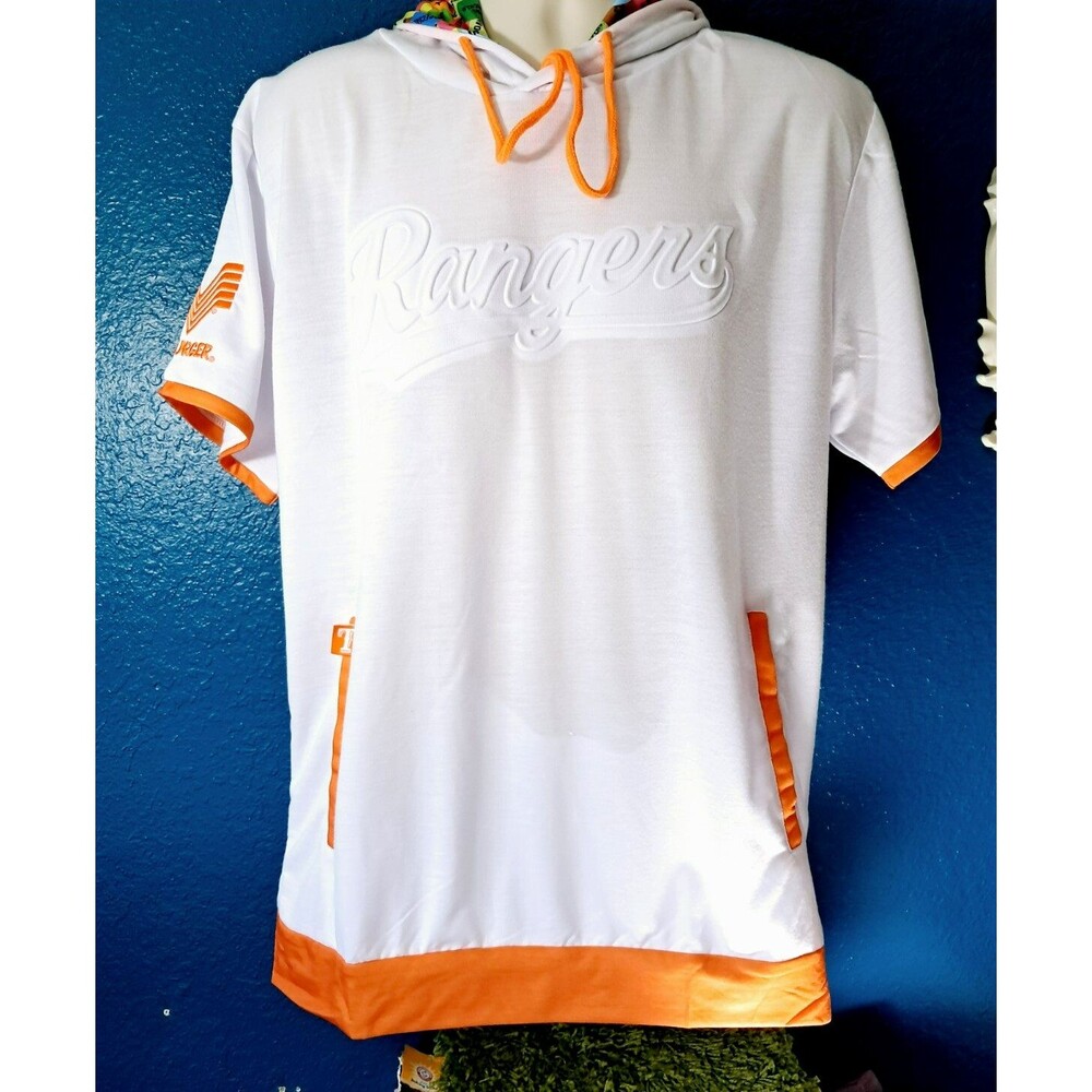 Texas Rangers Jake Burger Whataburger Jersey Hoodie T-Shirt L Promo